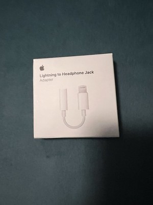 Apple - Lightning-to-3.5mm Headphone Jack Adapter - White