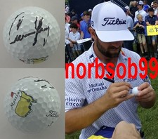 CAMERON YOUNG SIGNED AUTOGRAPH TITLEIST MASTERS GOLF BALL w/EXACT PROOF & COA