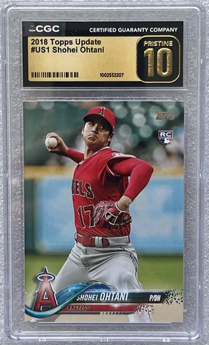 2018 Topps Update Series Shohei Ohtani #US1 Rookie Gold Label RC Pristine CGC 10