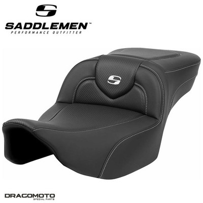 SEAT HARLEY TOURING SADDLEMEN Roadsofa  823-07-186 2-Up Seat Black Sadd...