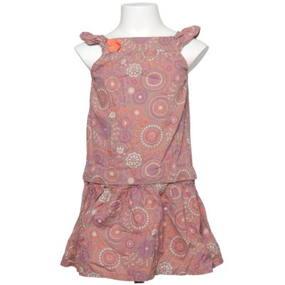 Vertbaudet, Kleid, Größe: 110, Lila/Orange/Mehrfarbig, Baumwolle, Medaillon #sk8