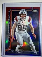 2025 Topps Chrome- HUNTER HENRY- Red, White, & Blue- Patriots #209