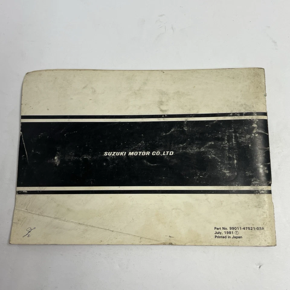 Manual del propietario Suzuki GS550L 99011-47521-03A Foto 2 de 2