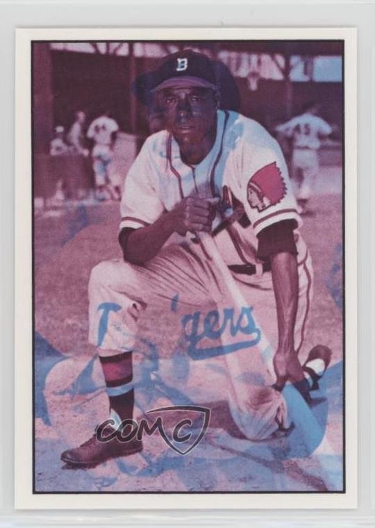 1979 TCMA Baseball History Series the 1950's Printing Errors Sam Jethroe #44 n8a