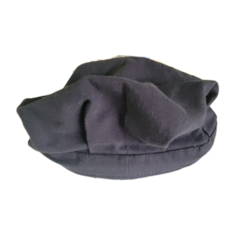 Sombrero de conductor de tren de taxi de newsboy de colección mediano-grande gris RARO Foto 3 de 4