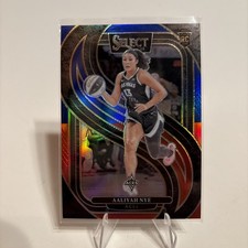2025 Panini Select WNBA #123 Aaliyah Nye Red and Blue Prizm /399 Las Vegas Aces