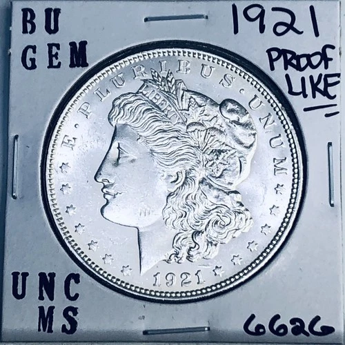 1921 BU GEM MORGAN SILVER DOLLAR UNC MS+++ U.S. MINT RARE COIN 6626