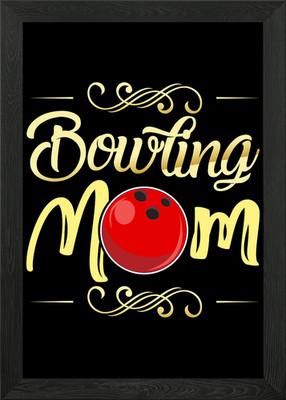 Bowling Bowler Strike Schale gerahmtes Wandbild Poster Leinwanddruck Bild