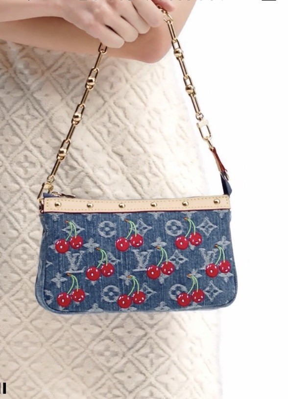 Louis Vuitton Cherry Murakami M13994 LV x TM Pochette