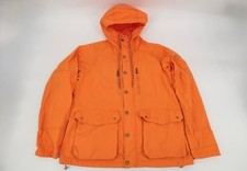 Barbour Mens Large Helmswater Hooded Orange J...