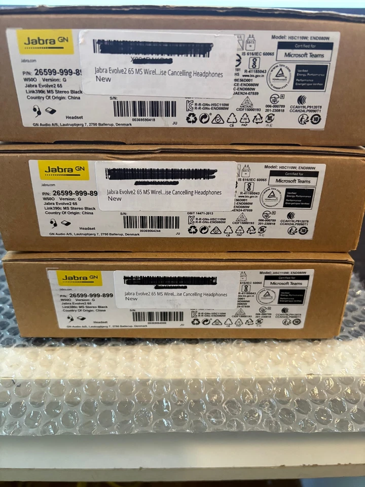 Jabra Evolve2 65 - USB-C MS Teams Stereo - 26599-999-899 (Actualizado) Paquete X 3 Foto 2 de 2