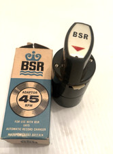 BSR 45 RPM VINYL RECORD CHANGER SPINDLE STACKING ADAPTER FOR UA15 420S GRAY NOS