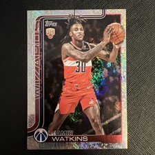 Jamir Watkins Holo Foil Rookie RC 2025/26 Topps NBA Basketball Card #244 Wizards