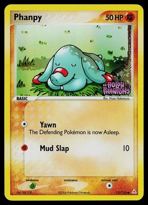 Pokemon Card - Phanpy Holon Phantoms 75/110 Common Reverse Holo Stamped