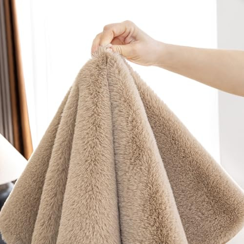 Super Cozy Plush Couch Cover,Thick Shaggy Fuzzy Sectional Couch Cover Non - Picture 5 of 7