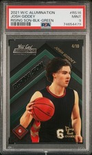 2021 WILD CARD ALUMINATION RISING SON BLACK CHASE-GREEN JOSH GIDDEY 4/10 PSA 9