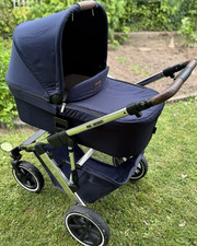 ABC Design Salsa 4 Air Kombikinderwagen inkl. Babywanne & Sportsitz Diamond Navy