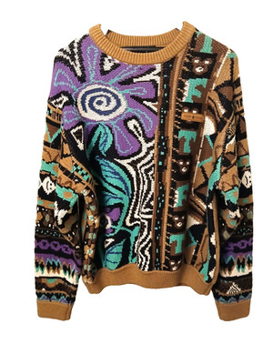 Teddy Fresh Grandpa s Crazy Drip Sweater Eclectic Grandpa Fishermancore Small
