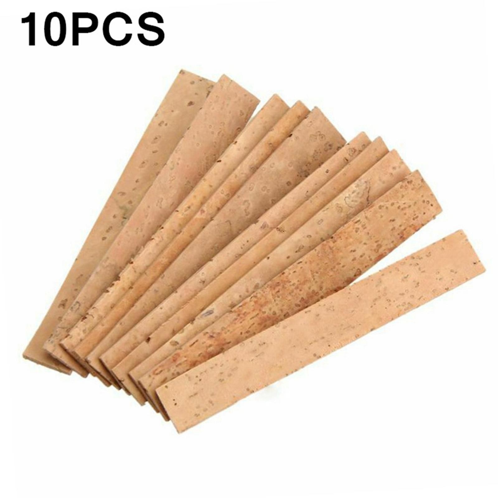 10x Natural Clarinet Neck Cork Sheet 8x1.1x0.2cm for Clarinet Accessories a