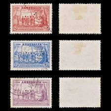 9100 Australie SG193-195 Lot De 3 1937 163-165 Mi153-155 Utilisé