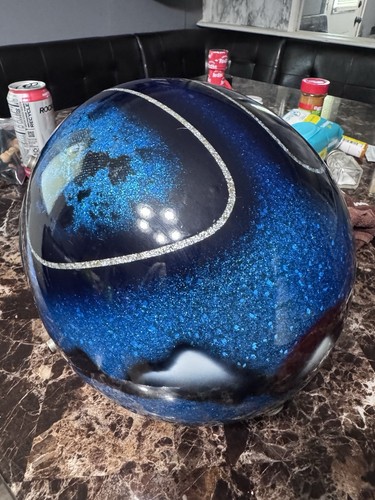 Vintage style motorcycle helmet with metal flake - Picture 2 of 22