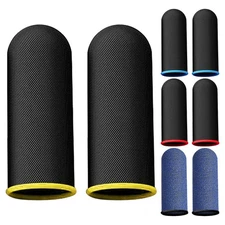 Mobile Game Finger Sleeve 10 pairs Breathable Carbon Fiber Finger Sleeves