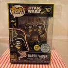 FUNKO POP Special Edition #767 STAR WARS DARTH VADER (RETRO) GLOW IN THE DARK 🖤