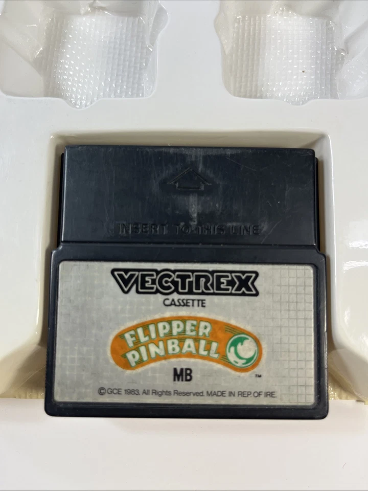 Spinball Vectrex w Box  Overlay Manual Tray Cart Tested Works Pls Read Milton - Image 3 of 4