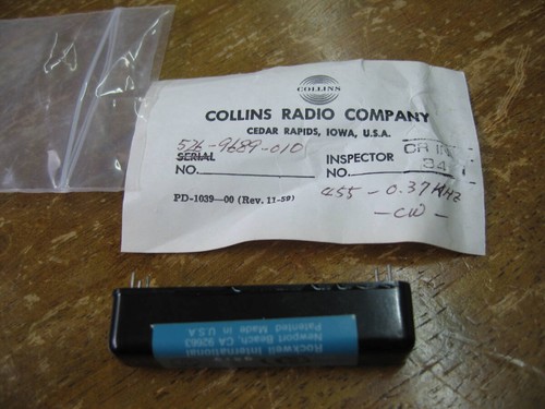 Collins 526-9689-010 Mechanical Filter Ham Radio Tested Working