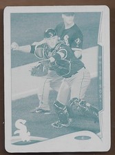 2014 Topps Mini Printing Plates Cyan #584 Tyler Flowers 1/1 BB
