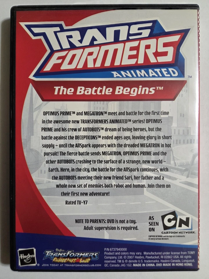 Transformers animated : The battle begins 2007 dvd  - Image 2 of 3
