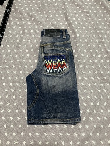 RocaWear Shorts Boys 6 Blue Denim Relaxed Fit Hip Hop Embroidered Pockets Y2K🔥 - Picture 14 of 14