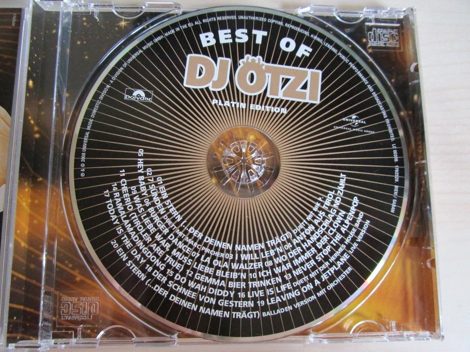DJ Ötzi - Best of DJ Ötzi | Platin Edition - CD 2008 - Zustand sehr gut! - Bild 4 von 4