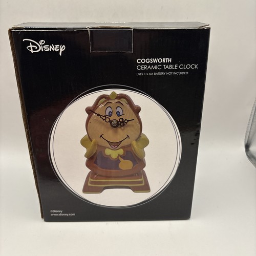 Disney Beauty & The Beast Cogsworth Ceramic Table Clock Desk Accents Figure - 第 3/3 張圖片