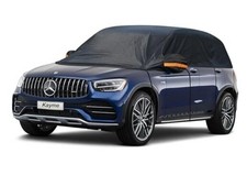 Half Car Cover, Windshield Cover for Ice and Snow Top with Reflective Straps,