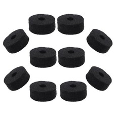 Pack of 10 Round Soft Black Cymbal Stand Felt Washer, Drum Felts , Enhance Yo