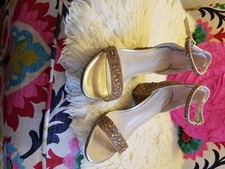 Never worn Betsy Johnson sequined  sandals.