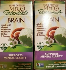 Host Defense MycoBotanicals Brain, Supports Mental Clarity, 120 Capsules