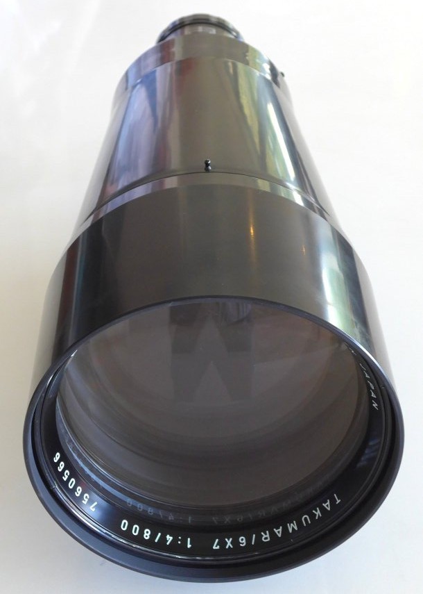 PENTAX 6x7 camera lens 4/800 Mega rare SMC Takumar tele f PENTAX 6x7 camera lens 4/800 Mega rare SMC Takumar tele f