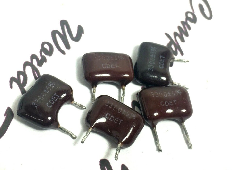 3300pF 250V PLC 2% CONDENSATORE ANTINDUTTIVO POLISTIRENE M.C.E - Foto 2