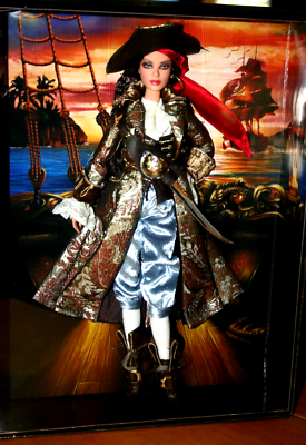 PirateBarbieGOLDLABEL9400体MATELパイレーツバービー 2008 Gold Label The Pirate Barbie Doll-9400 Worldwide-New in Box