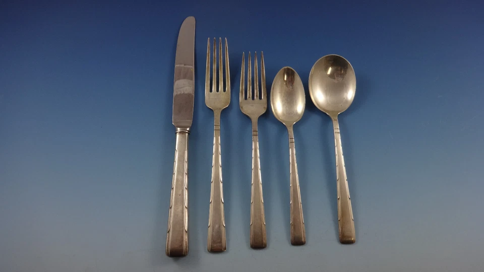 Juego de cubiertos Horizon by Easterling de plata de ley para 8 servicio 46 piezas Foto 2 de 4