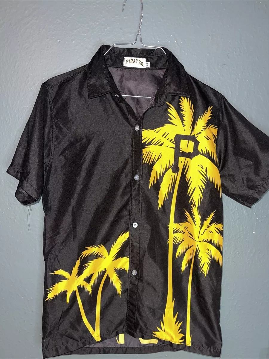 Pittsburgh Pirates MLB Baseball Levins Hawaiian Button Up Shirt Mens Small S