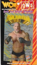 Tarjeta de acción Goldberg 1998 3-D WCW/NWO Campeonato Mundial de Lucha Libre