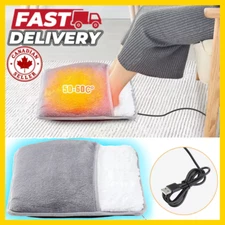 USB Electric Foot Warmer Heating Pad Soft Plush Washable Winter Foot Heater