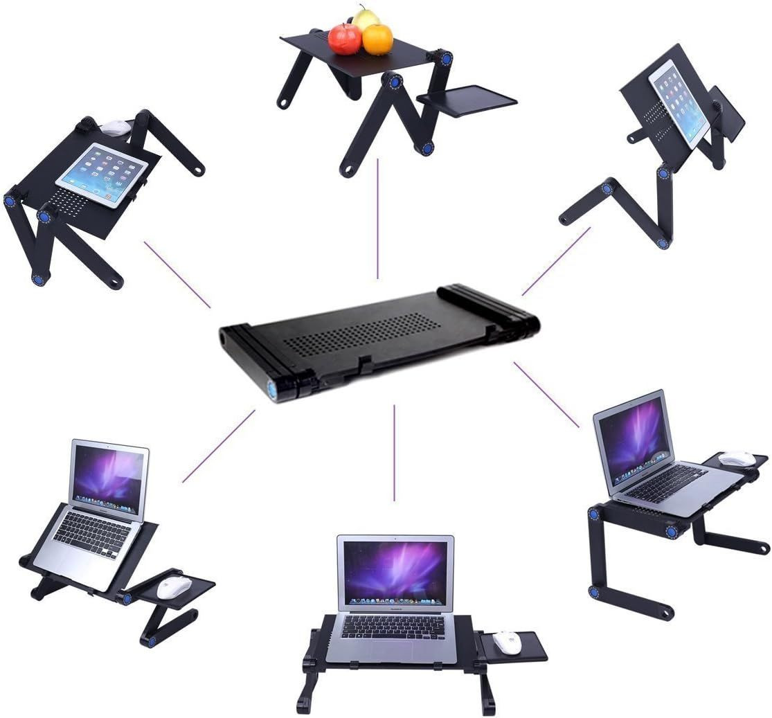 Laptop Table, Adjustable Bed Computer Stand, New-version 