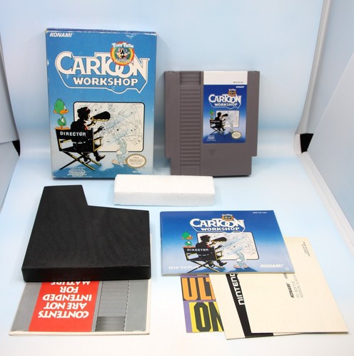 NINTENDO NES - CARTOON WORKSHOP TINY TOON - VERSIONE USA COMPLETO - Foto 1 di 4