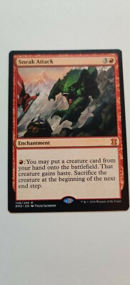 mythic rare red magic cards Malfegor Search your graveyard and library for any number of red instant and/or sorcery cards Sneak Attack Eternal Masters NM