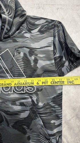 adidas boys pullover hoodie Gray Camo All Over Print Size Medium (10/12) - Picture 7 of 11