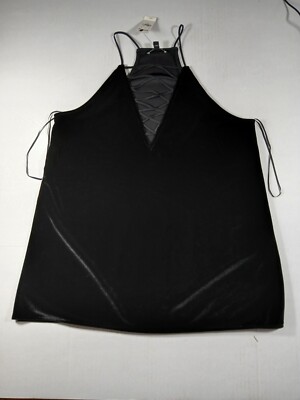 NWT Women's Express Black Crushed Velvet Spaghetti Strap Tank Top Size M